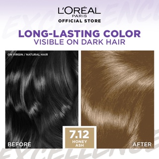 Hair ColourNEWLOreal Paris Excellence Ash Supreme Set of 2 - Hair Color Set with Anti-Brass Purpl #5