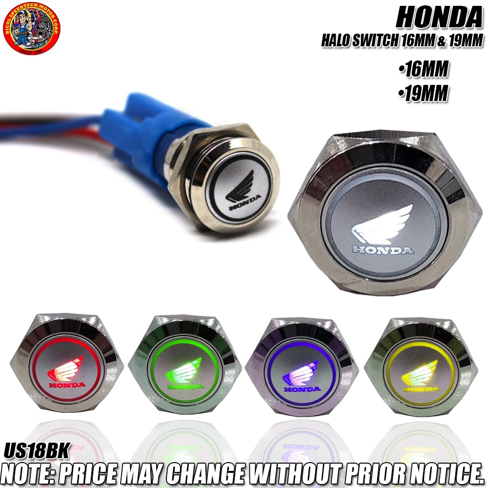 HONDA HALO SWITCH 16MM & 19MM (US18B) Shopee Philippines