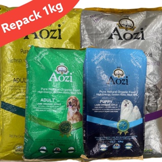 1kg Repack Aozi Organic Puppy/Adult Gold Silver Dog Dry Food 24/7 Pet Shop