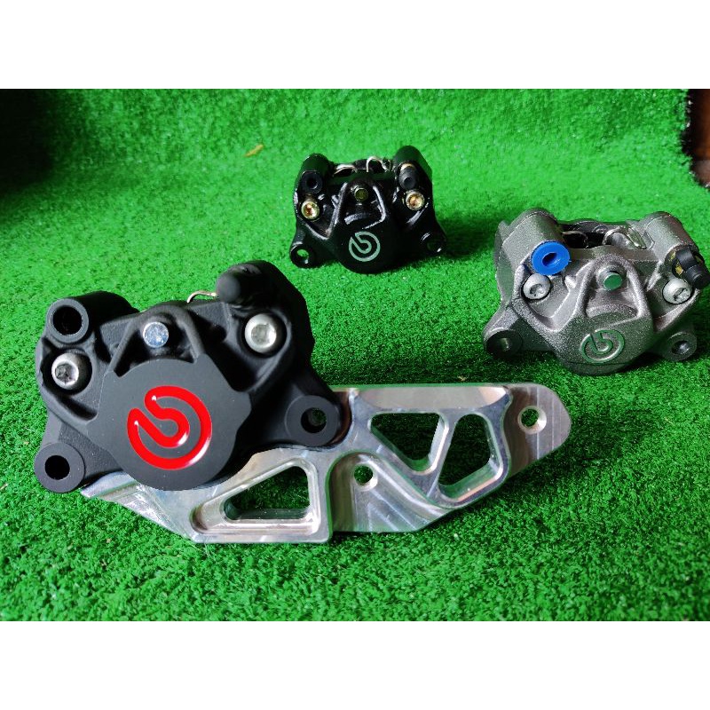 Brembo Caliper premium copy with CNC bracket for Raider 150 Pang Harap