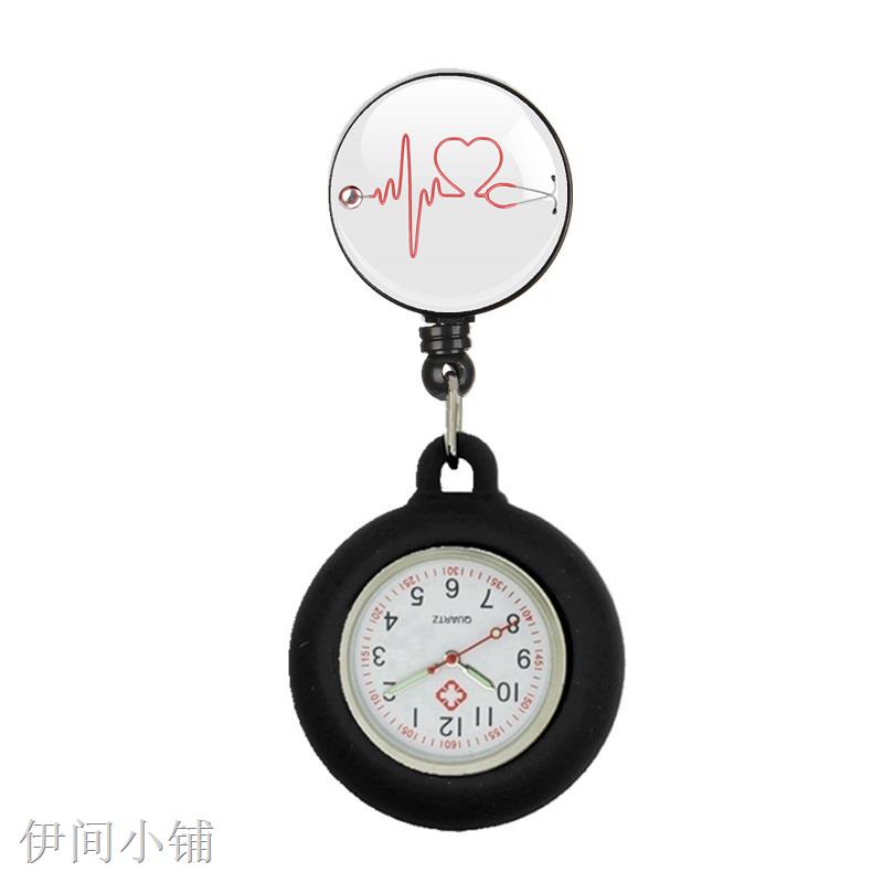 ◙10pcs/Lot Stethoscope Icon Heart Love Retractable Hospital Medical Nurse Doctor Hang Clips Pocket