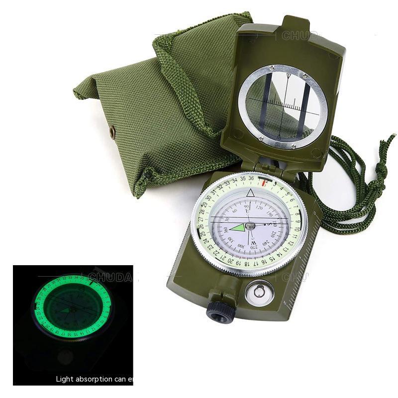 4580 Luminous Compass With Nylon Waist Bag Aiming Disc Spirit Level ...