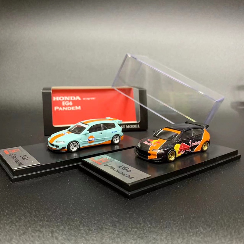 OneModel Model Car Honda EG6 Rocket Bunny Alloy Diecast Vehicle Gulf