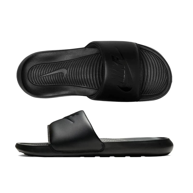 nike victori one slide triple black