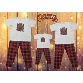 Christmas Terno Pajama Family Set (Sublimation Prints) Cotton Spandex Fabric 170gsm