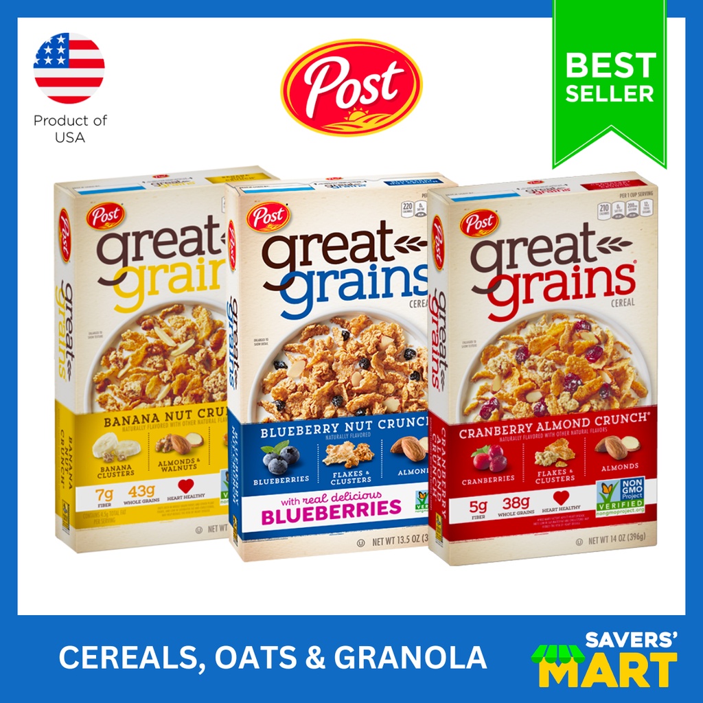 Great Grains Cereals (Banana Nut, Blueberry Nut, Cranberry Almond