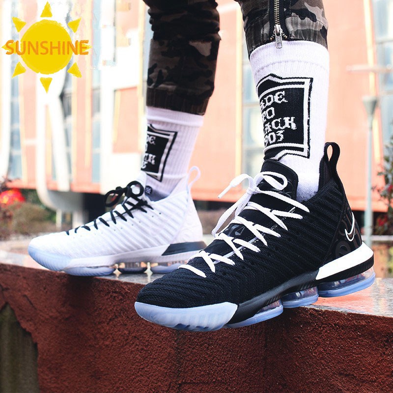 hot)Nike LeBron XVI 16 Basketball Shoes LBJ16 James16 Black White Male  Female Sports Training runni | Shopee Philippines
