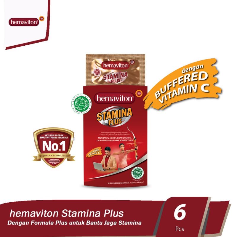 Hemaviton Stamina Plus Multivitamin Capsules Box Contents 6 Strips 5