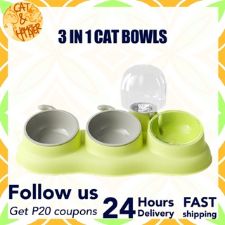ON HAND !!! Dog & Cat bowl 3 in 1 pet water basin for PET SNACK/FOOD/WATER