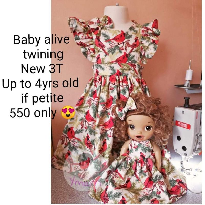 Twining, baby alive twining Christmas theme dress; cute for your little