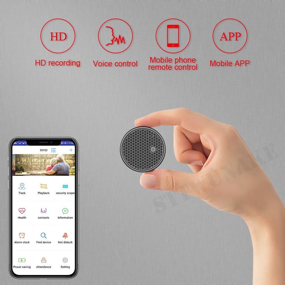 STTWUNAKE mini Dictaphone Voice recorder sound activated mini recording ...