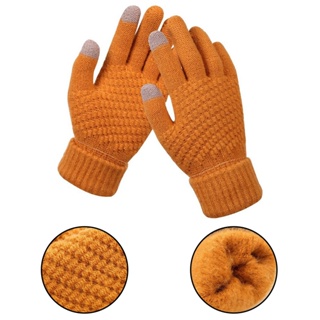 <firefly> knitted Winter  Warm Wool Gloves Touch Screen Gloves Man Women Winter Gloves #9