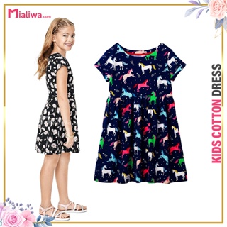Kids Cotton Dress For Girls 1-8 Yrs Old, Casual Stylish Outfit Fashion Sexy Tops Birthday Girl Dress #5