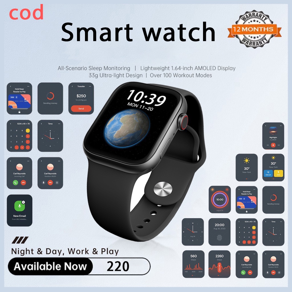 Y68 Smartwatch ORI 1.75 Inch Touch Screen IPS Full Screen Waterproof
