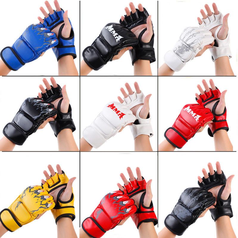 Boxing Glove Male Half Finger Boxing Gloves MMA Free Fight Female Sanda