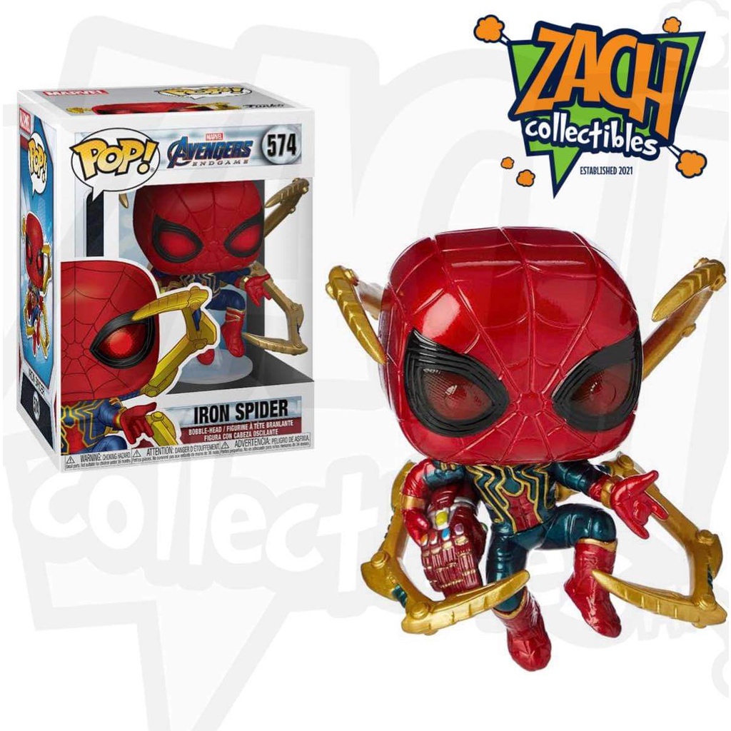 Funko POP! Marvel Avengers End Game Iron Spider #574 with FREE ...