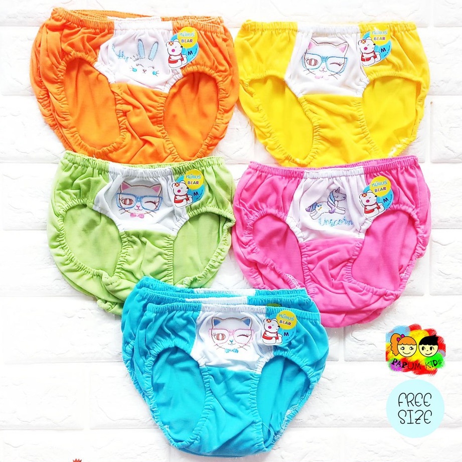 Girls Underwear cotton Fabric (4 Sizes) Shopee Philippines