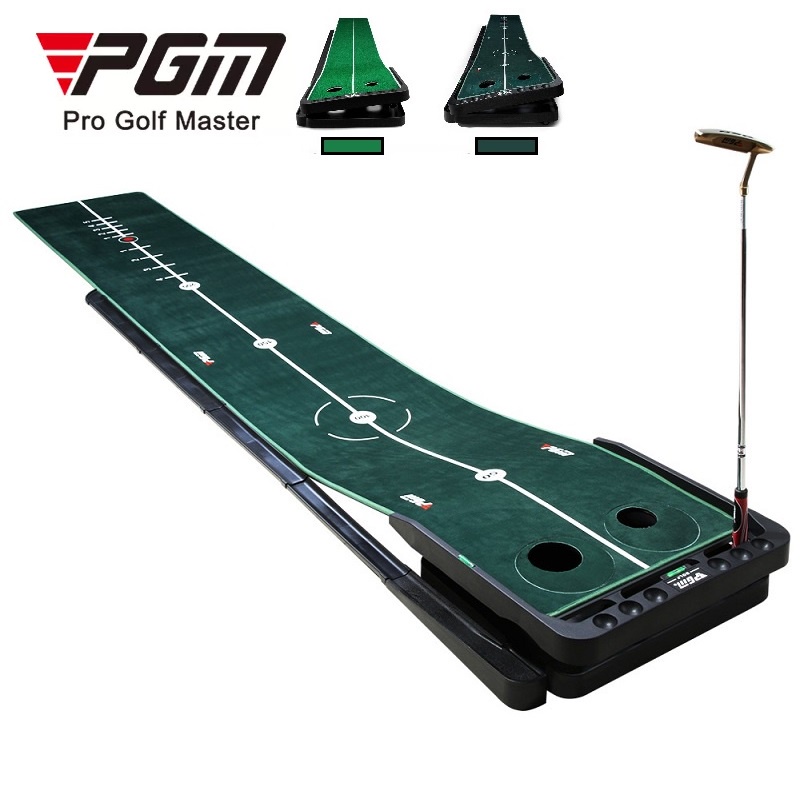PGM New design Indoor mini 3m golf putting mat with trajectory display