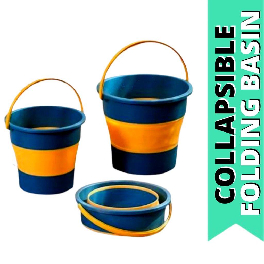 Folding Basin 4.6L Bucket Household Portable Travel Retractable Car