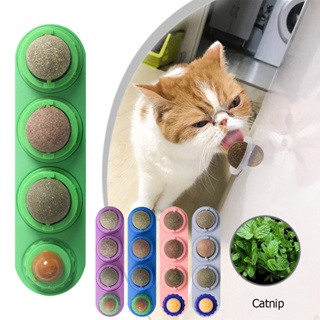 Healthy Cat Catnip Wall Ball Cat Mint Licking Snacks Nutrition Catnip Nutrition Energy Ball Kitten C