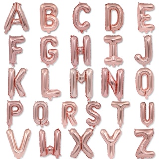 16inch Letter Party Decoration A-Z 0-9 Numbers Rose Gold