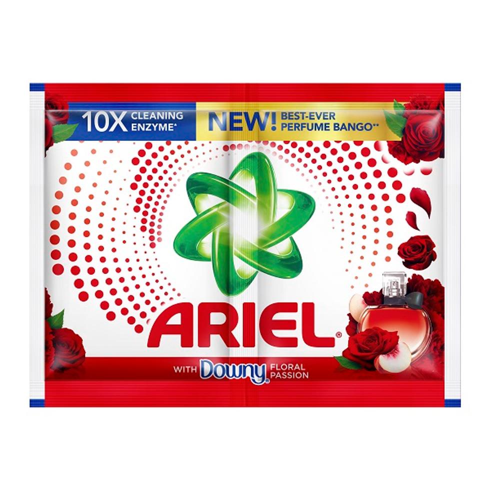 Ariel Laundry Detergent Powder With Downy Sachet Floral Passion 68g 6s