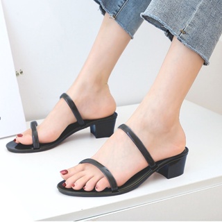 LUXX Korean-style  two strap Platform sandals, 4 cm high, crystal fashion sandals for women
