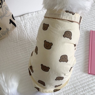 New Thin Style Dog Pajamas Shirt Teddy Bichon Pomeranian Schnauzer Poodle Pet Cat Clothes #4