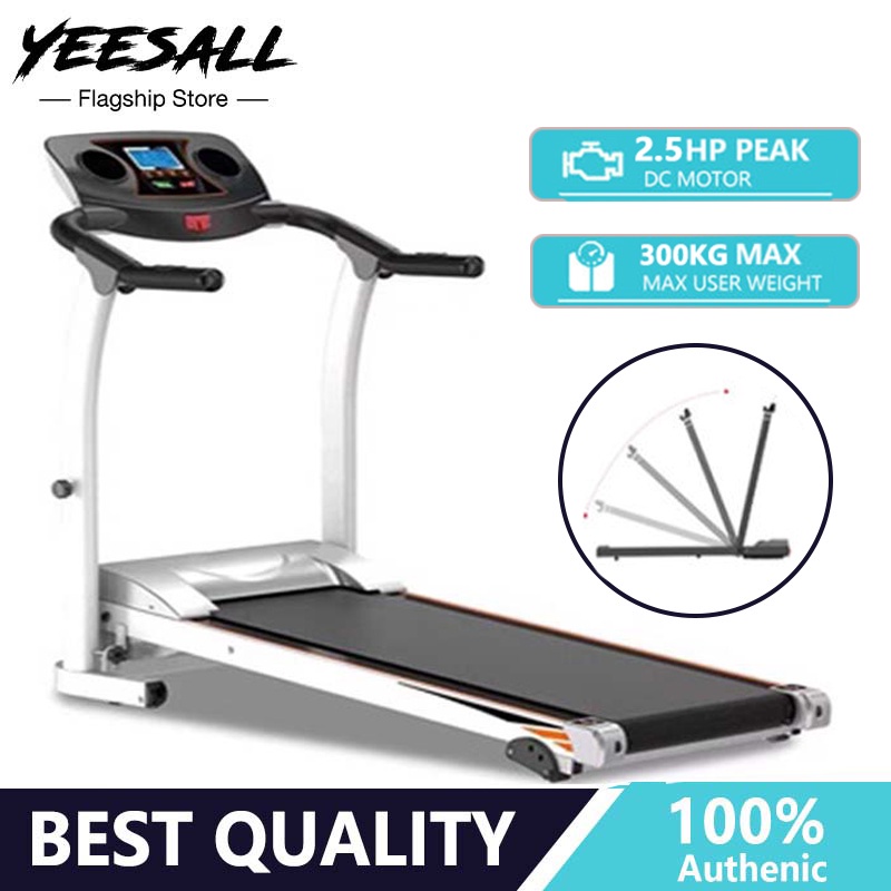 Yeesall 2.5HP Electric Treadmill Slope Adjustment Heart Rate Test Shock ...