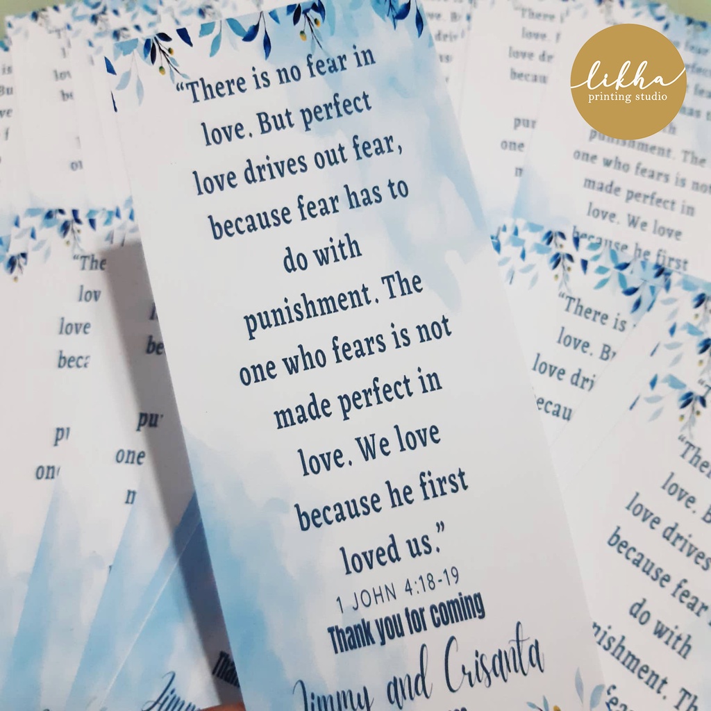 Customized Thank You Cards Custom Size Shopee Philippines