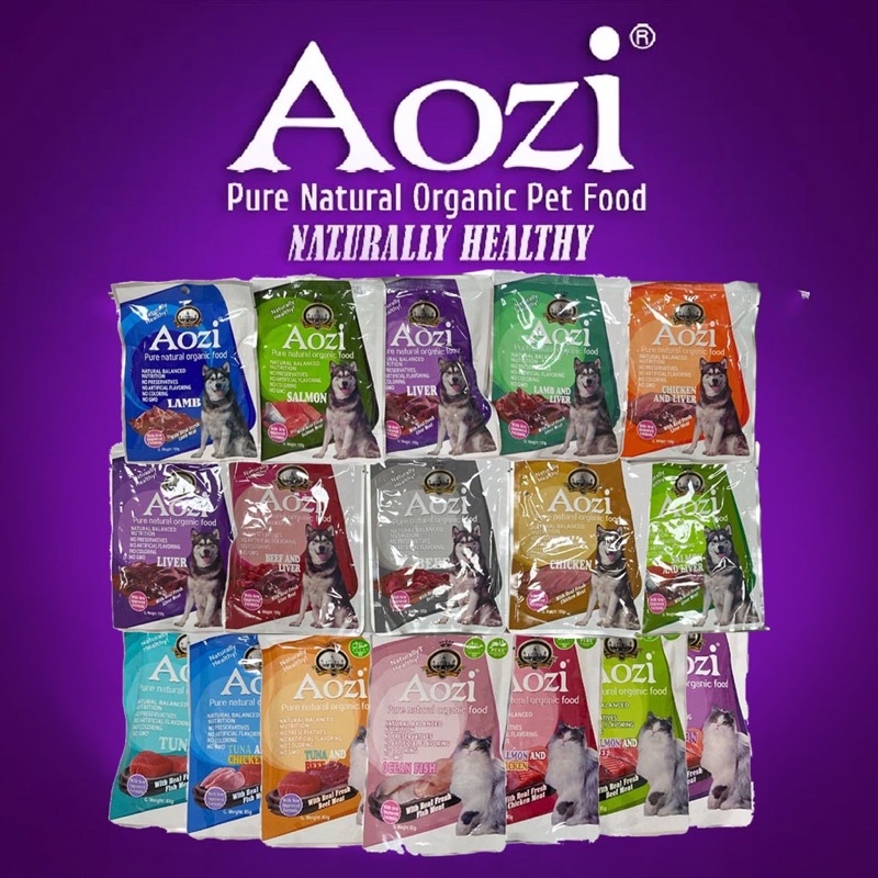 Aozi Natural Organic Pouch Dog Food Wet 100g Shopee Philippines