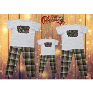Christmas Terno Pajama Family Set (Sublimation Prints) Cotton Spandex Fabric 170gsm