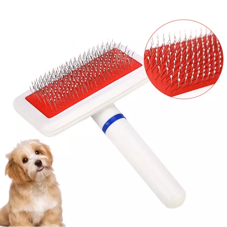 Pet Grooming Brush Self Cleaning Dog Cat Slicker Brush Remove Dog Hairs
