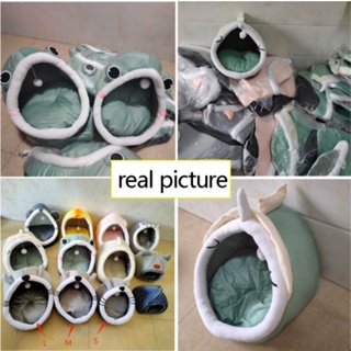 （COD) Cat Bed Cartoon Pet Bed Foldable Removable Washable Pet Sleeping Bed for Cat Dog House #5
