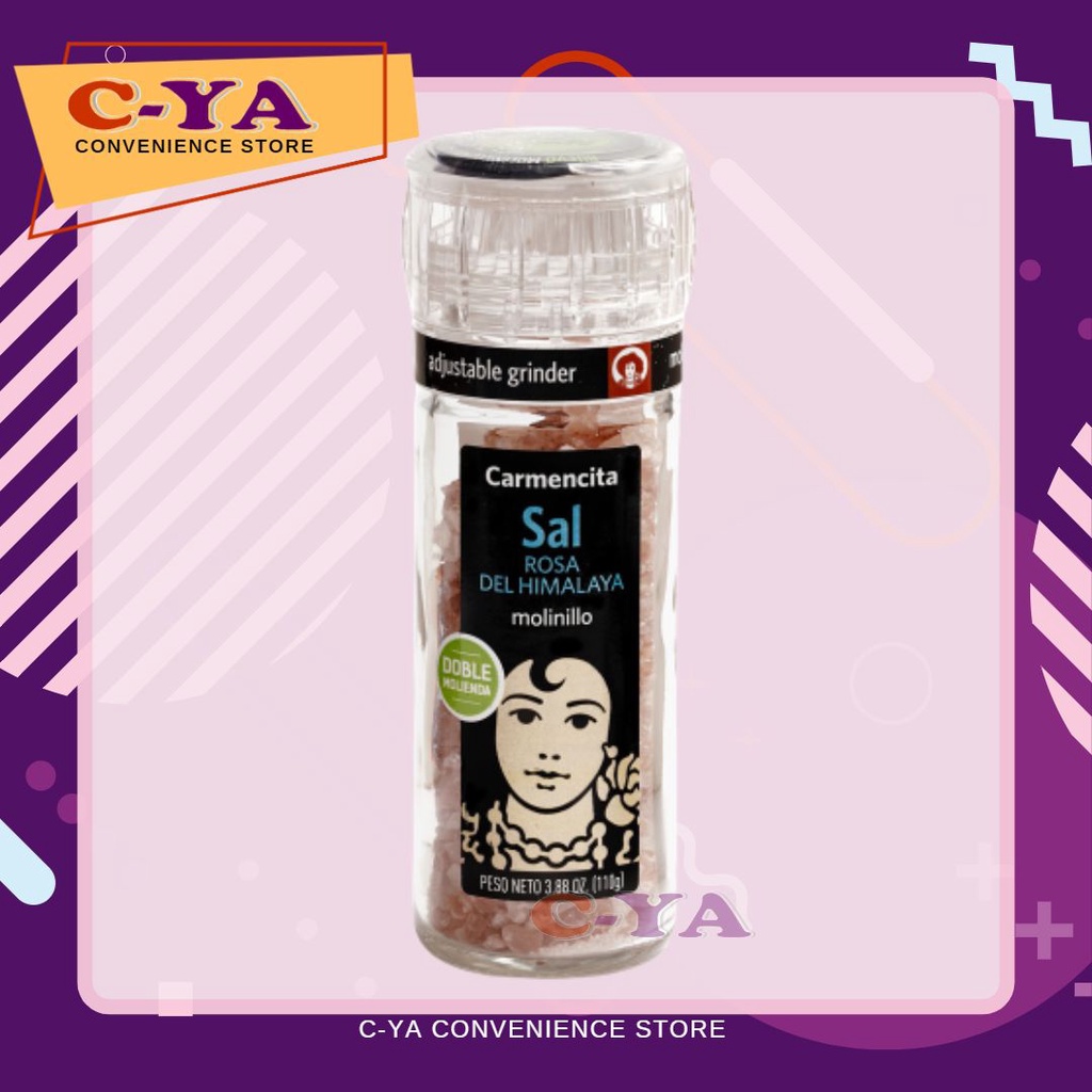 CARMENCITA Himalayan Pink Salt with Grinder 110g | Shopee Philippines