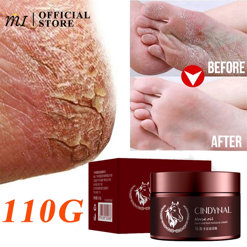 MILEBEL 110G Foot Cream Horse Oil Cream Anti Dry Heel Repair Cream Dead