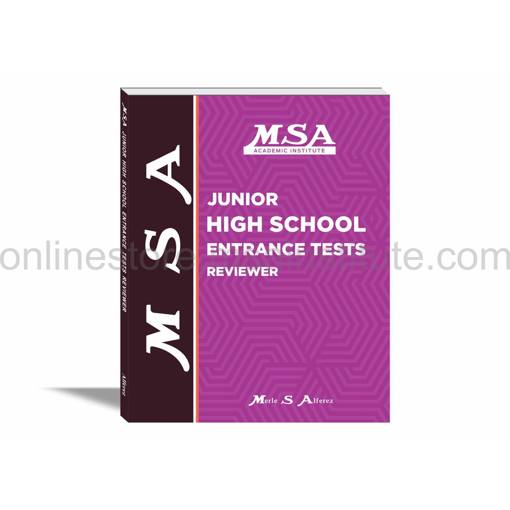 MSA Philippine Science High School Entrance Test Reviewer Set (7 books) hot sell