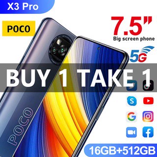 【BUY 1 TAKE 1】Xiaomi Poco X3 Pro Phone Original Cellphone Sale 16GB + 512GB Online Course Smartphone