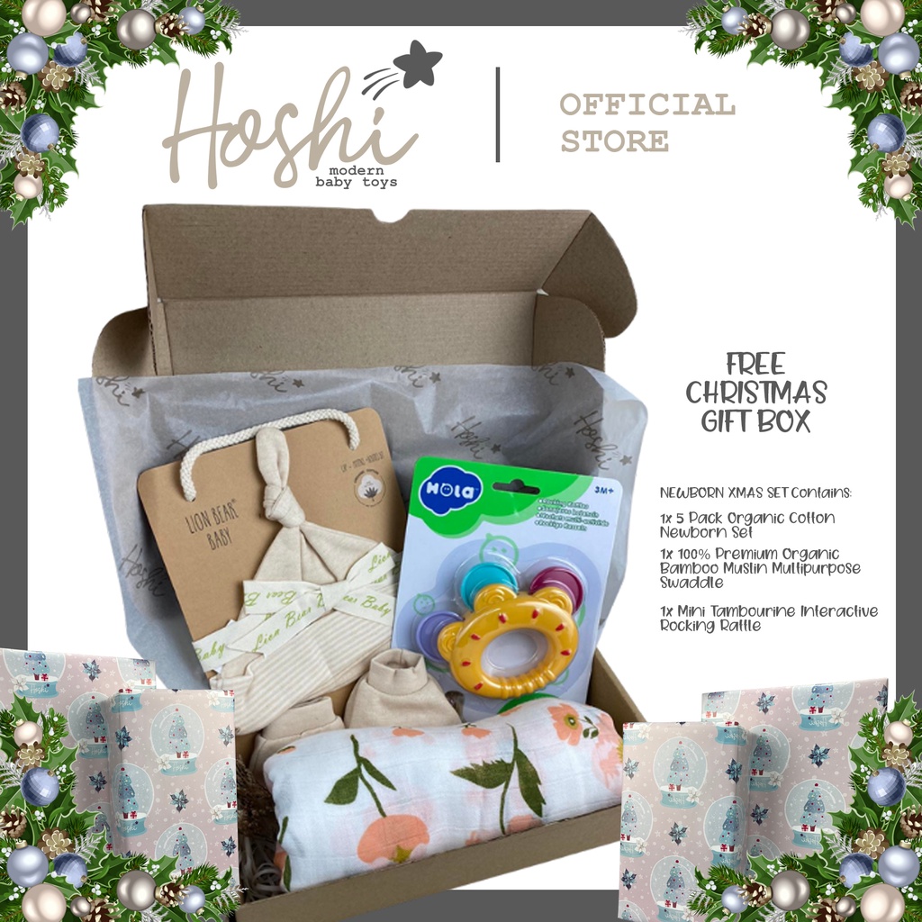 Hoshi Baby 2022 New Born Christmas Set, Baby Christmas Gift, with