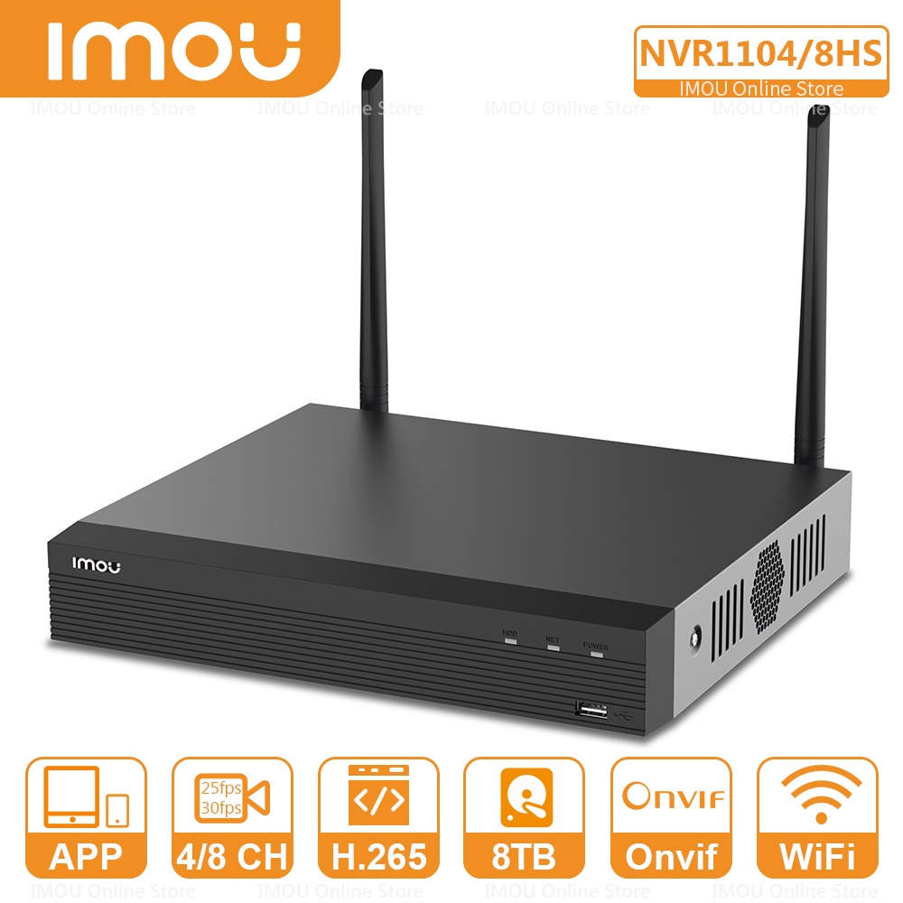 IMOU 4/8 CH Wi-Fi Wireless NVR P2P Network Video Recorder Supports ...