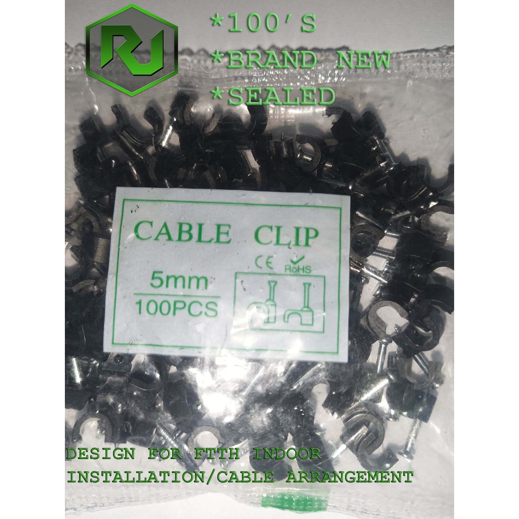 FTTH CABLE CLIP /CABLE TIE SUITS FOR INDOOR INSTALLATION OF FIBER CABLE