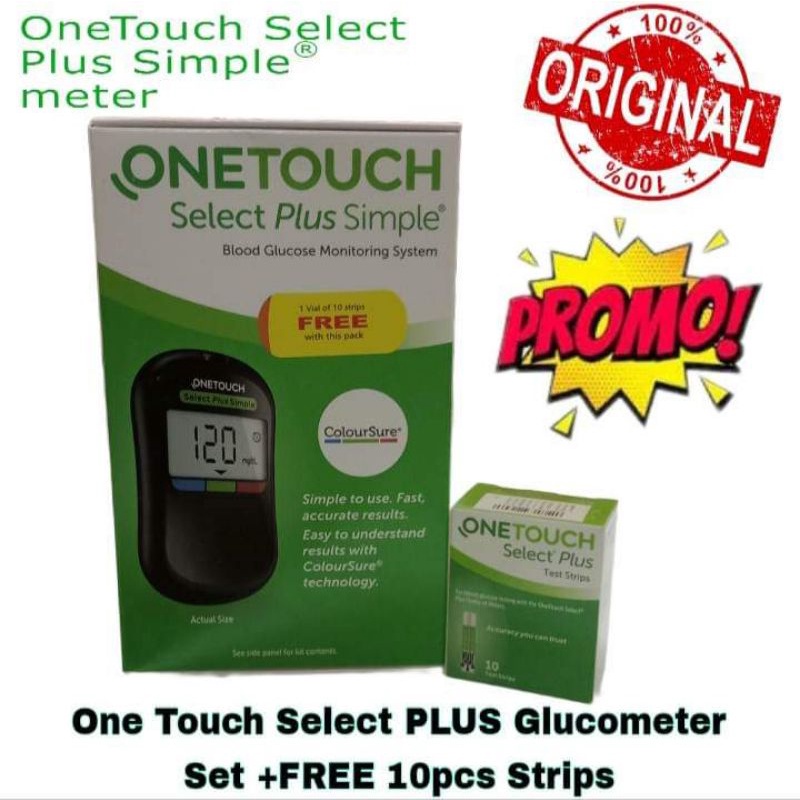 One Touch Select PLUS Simple Glucomter (Complete Set) Original | Shopee ...