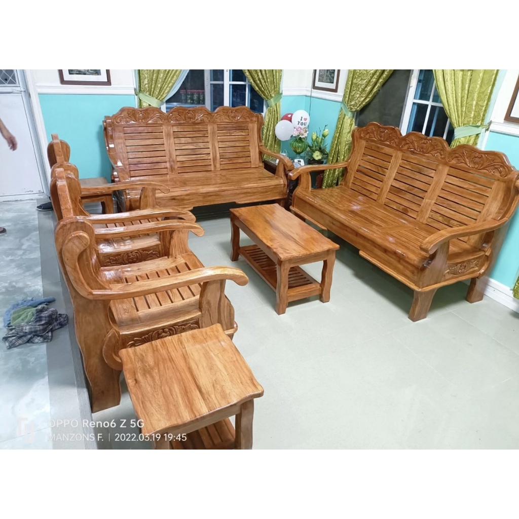 Pure Narra Wood Sala Set Full Set Shopee Philippines   Sg 11134201 22110 Zc5l42fxw1jvd1