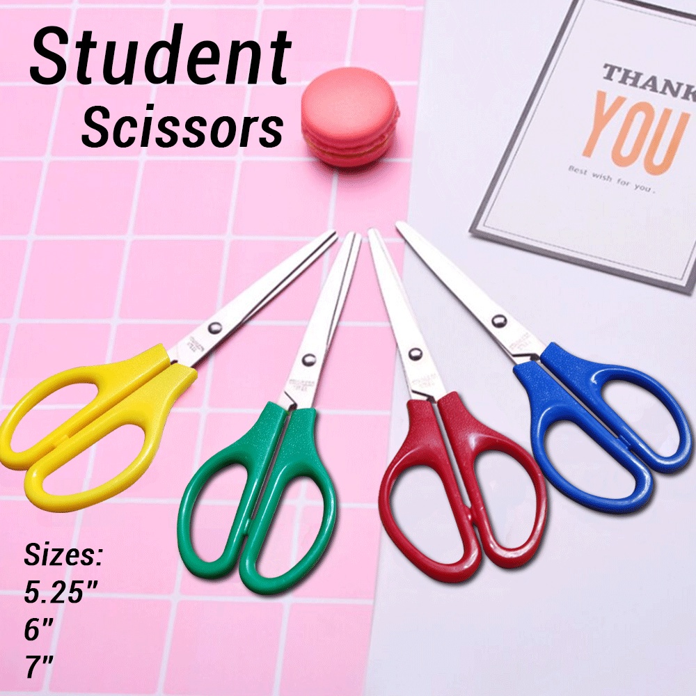 TSC Student Scissors Sharp Stainless Steel / Gunting 5.25", 6" 7
