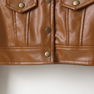 Children's Leather Jacket/Leather Jacket/Leather Jacket Kids/Children's Casual Jacket #6