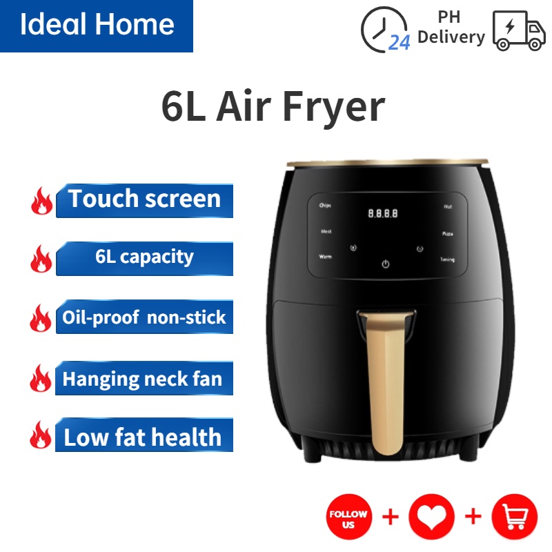 idealhome 6L Air Fryer Multi Function Air Fyer Kitchen Oven Airfryer