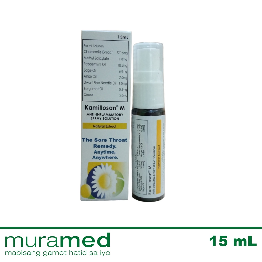 Kamillosan M Throat Spray 15 mL Shopee Philippines