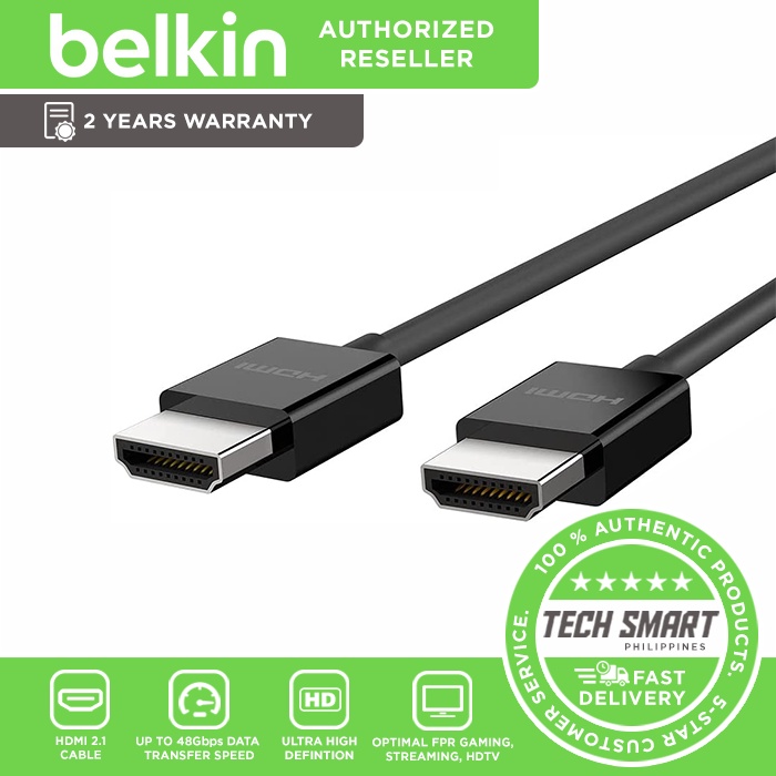 Belkin Ultra HD High Speed HDMI 2.1 Cable, Optimal Viewing for Apple TV