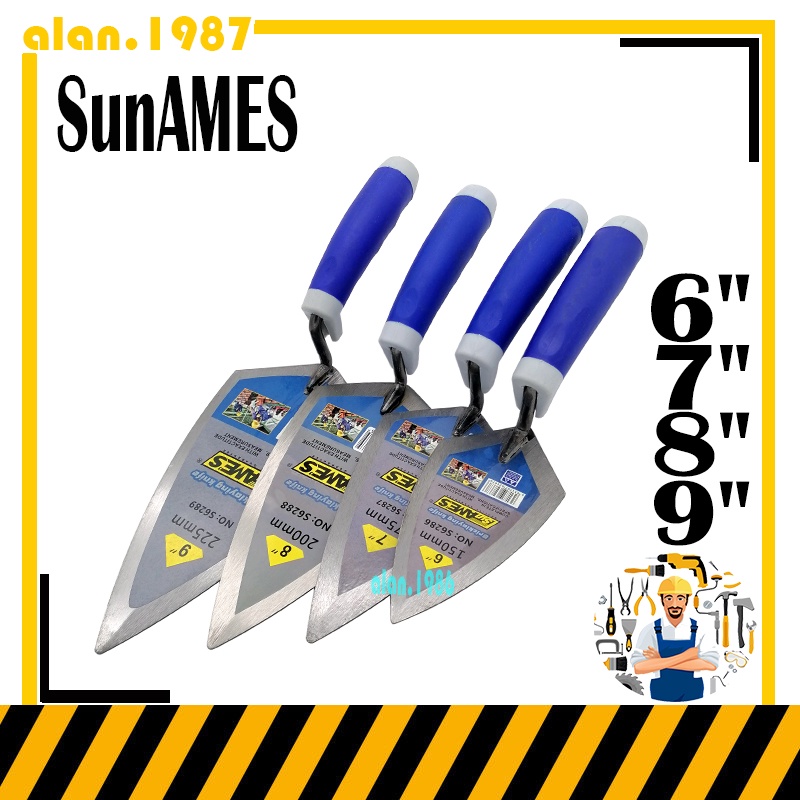 SunAMES pointed cement knife wooden handle single pointed