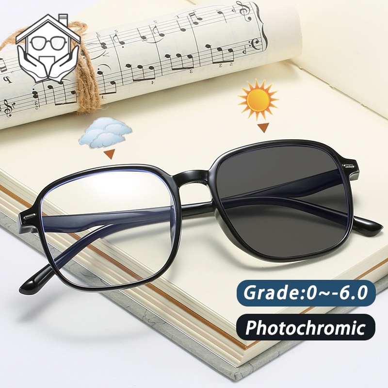 Graded Glasses For Women Men Photochromic Grey or Anti Radiation